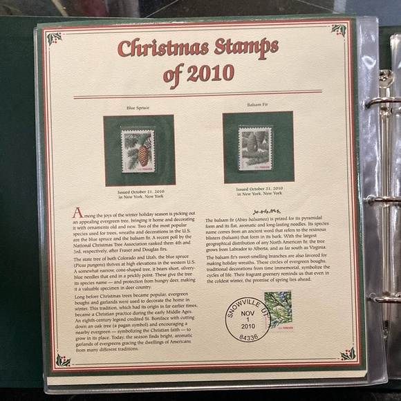 Bundle 2 Christmas Stamp Collector Panels binders - Picture 10 of 11